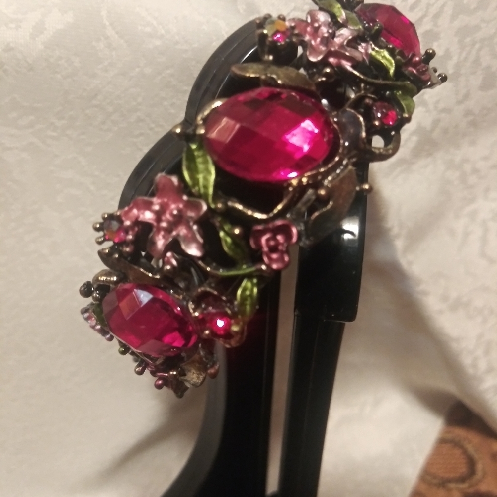 Vintage Jeweled Cuff Bracelet
